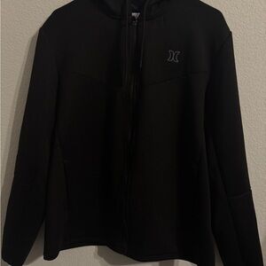 Hurley Men’s Black Zip-Up Hoodie